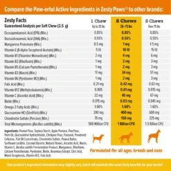 Zesty Paws Multivitamin 8-in-1 Bites Chicken Flavored Soft Chews Supplement For Dogs -Zesty Paws 132461 PT5. AC SS1800 V1703091206