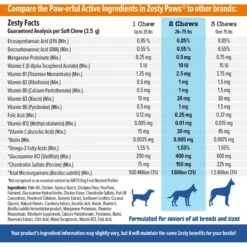 Zesty Paws Senior Advanced 11-in-1 Bites Chicken Flavored Soft Chews Multivitamin For Senior Dogs -Zesty Paws 147732 PT4. AC SS1800 V1701932471