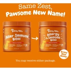 Zesty Paws Allergy & Immune Bites Peanut Butter Flavored Soft Chews Allergies, Immune, & Gut Support Supplement For Dogs -Zesty Paws 147751 PT2. AC SS1800 V1700861008