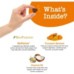 Zesty Paws Turmeric Curcumin Bites Bacon Flavored Soft Chews Multivitamin For Dogs -Zesty Paws 154830 PT2. AC SS1800 V1696432958