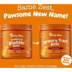 Zesty Paws Urinary Tract Bites Bacon Flavored Soft Chews Cranberry Bladder Kidney Supplement For Dogs -Zesty Paws 154832 PT2. AC SS1800 V1699634655