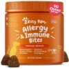 Zesty Paws Allergy & Immune Bites Salmon Flavored Soft Chews Allergies, Immune, & Gut Support Supplement For Dogs