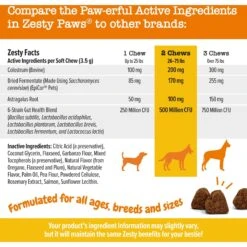 Zesty Paws Allergy & Immune Bites Salmon Flavored Soft Chews Allergies, Immune, & Gut Support Supplement For Dogs -Zesty Paws 193014 PT5. AC SS1800 V1700859491