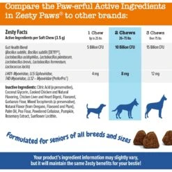 Zesty Paws Advanced Probiotic Bites Chicken Flavored Soft Chews Digestive Supplement For Senior Dogs 13 Zesty Paws Advanced Probiotic Bites Chicken Flavored Soft Chews Digestive Supplement For Senior Dogs -Zesty Paws 193016 PT4. AC SS1800 V1699634653