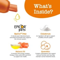 Zesty Paws Aller-Immune Flavor Infusions Fish Oil Chicken Flavored Liquid Allergy & Immune Topper Supplement For Dogs -Zesty Paws 205861 PT2. AC SS1800 V1697030517