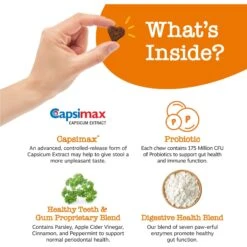 Zesty Paws Chew No Poo Chicken Flavored Dog Soft Chews Cophrophagia Digestive Supplement For Dogs -Zesty Paws 249409 PT2. AC SS1800 V1699634593