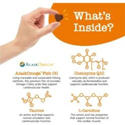 Zesty Paws Cardio Bites Salmon Flavored Soft Chews Heart Supplement For Dogs -Zesty Paws 249417 PT2. AC SS1800 V1696955115