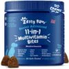 Zesty Paws Senior Advanced 11-in-1 Bites Beef Flavored Soft Chews Multivitamin Supplement For Senior Dogs