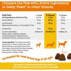 Zesty Paws Aller-Immune Mini Bites Lamb Flavored Soft Chew Allergy & Immune Supplement For Small Dogs -Zesty Paws 346010 PT4. AC SS1800 V1698787441