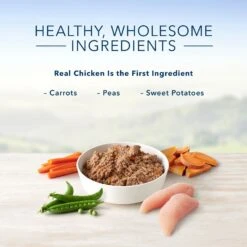 Zesty Paws Advanced Mobility Bites Chicken Flavored Soft Chews Glucosamine Hip & Joint Supplement For Senior Dogs & Blue Buffalo Homestyle Recipe Senior Chicken Dinner With Garden Vegetables Canned Dog Food -Zesty Paws 365441 PT3. AC SS1800 V1703799084