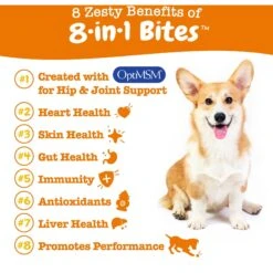 Zesty Paws 8-in-1 Bites Peanut Butter Flavored Soft Chews Multivitamin For Dogs & Purina Pro Plan Adult Sensitive Skin & Stomach Salmon & Rice Formula Dry Dog Food -Zesty Paws 365455 PT4. AC SS1800 V1701891542