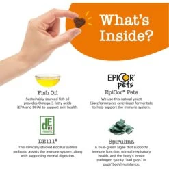 Zesty Paws Vet Strength Allergy & Immune Bites Soft Chews Fish Oil Supplement For Dogs -Zesty Paws 373284 PT2. AC SS1800 V1696953878