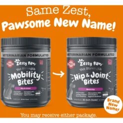 Zesty Paws Vet Strength Hip & Joint Soft Chews Glucosamine Mobility Supplement For Dogs -Zesty Paws 373286 PT2. AC SS1800 V1699635038