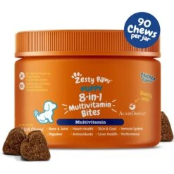 Zesty Paws Puppy 8-in-1 Chicken Flavor Soft Chews Multivitamin Supplement For Dogs