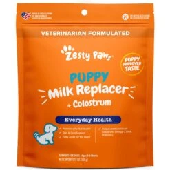 Zesty Paws Milk Replacement Supplement Powder For Puppies & Senior Dogs, 12-oz Bag