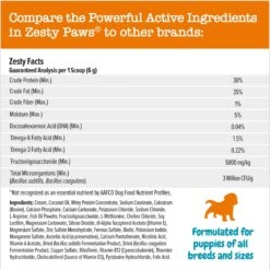 Zesty Paws Milk Replacement Supplement Powder For Puppies & Senior Dogs, 12-oz Bag -Zesty Paws 539654 PT4. AC SS1800 V1697032074