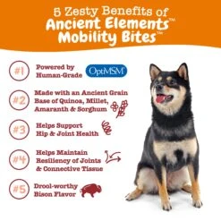 Ancient Elements™ Mobility Bites™ For Dogs - Hip & Joint Support With OptiMSM®, Functional Dog Supplement -Zesty Paws API2.0AEMobility 05