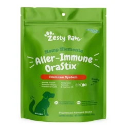 Zesty Paws Hemp Elements Allergy Immune OraStix For Dogs - Peppermint Flavor -Zesty Paws GUEST 2e344d4c e003 4fd7 b7eb 405acaab9d6a